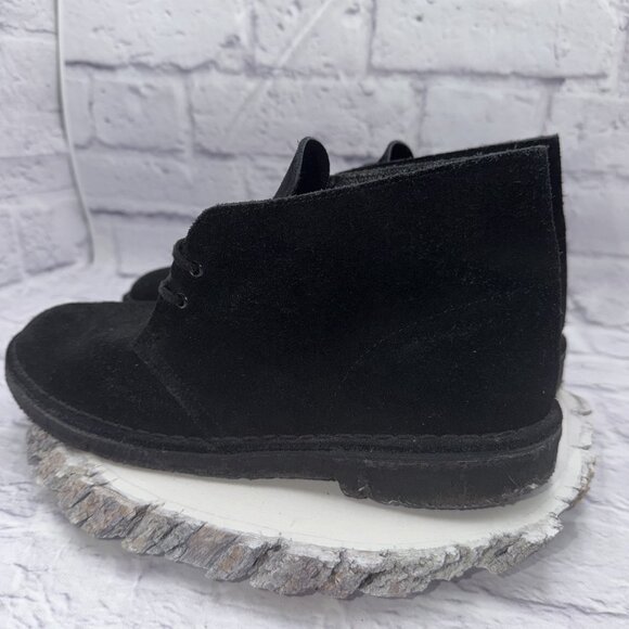 Clarks Men's Chukka Boot Charles F. Stead English Leather Upper Black Size 9.5 - Picture 5 of 11